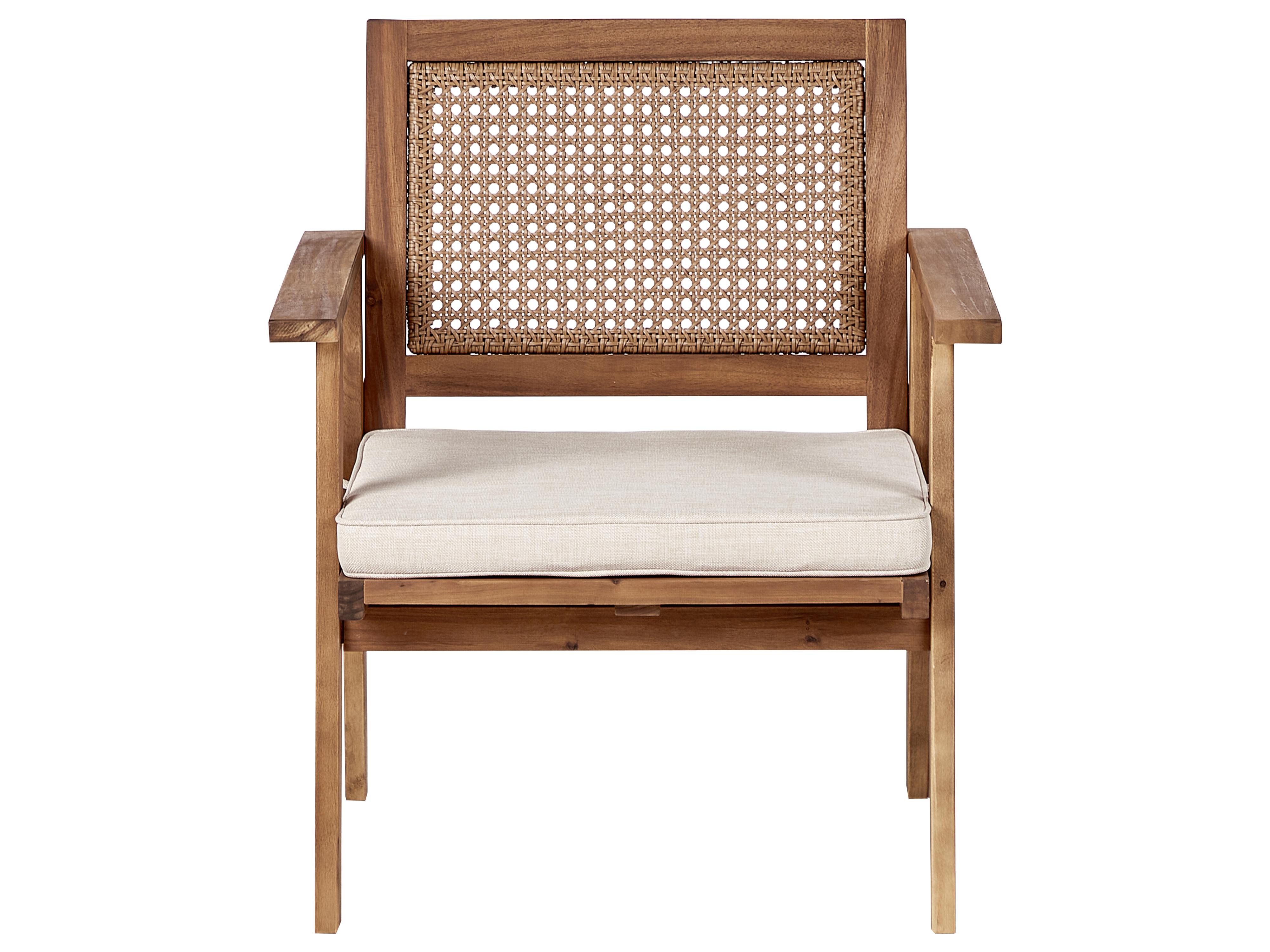 Loungeset met tafel 4-zits ARENELLA Gecertificeerd acaciahout Lichtbeige