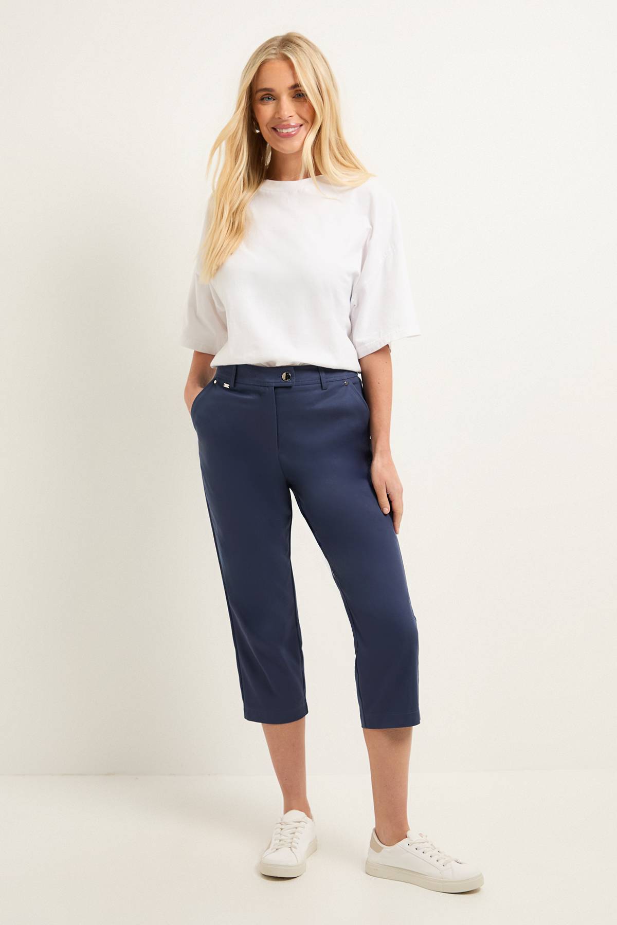 Wallis Pantalon Capri Stretch Petite