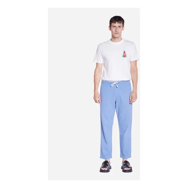 Olow Pantalon Hatha Coton Bio | Bleu