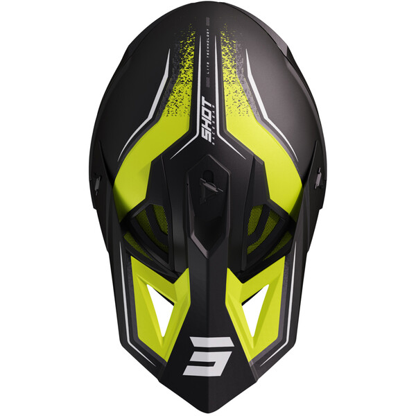 Shot - Casque Lite Prism Noir Mat / Jaune fluo