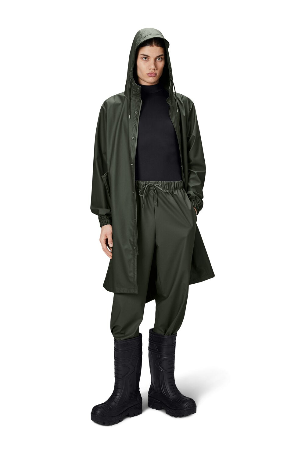 RAINS  Fishtail Parka regnjakke - grøn