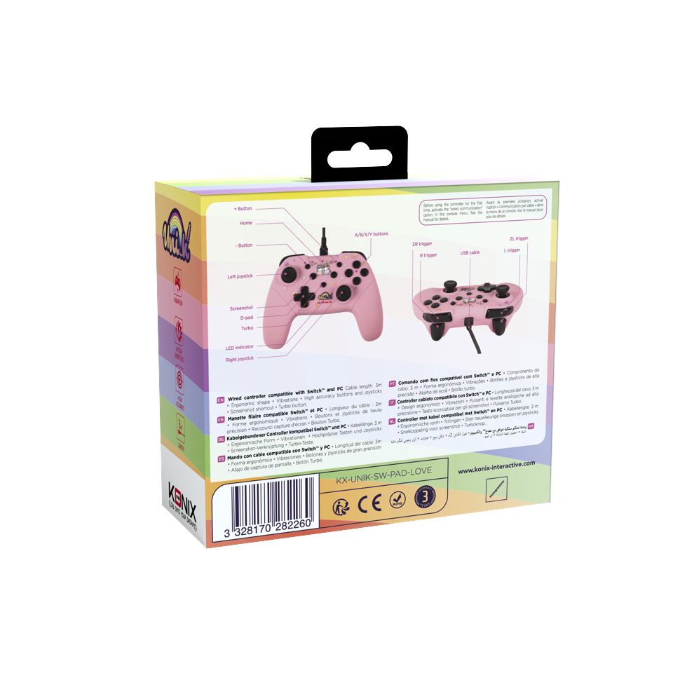 Konix Unik Switch/Pc Gamepad Be Love