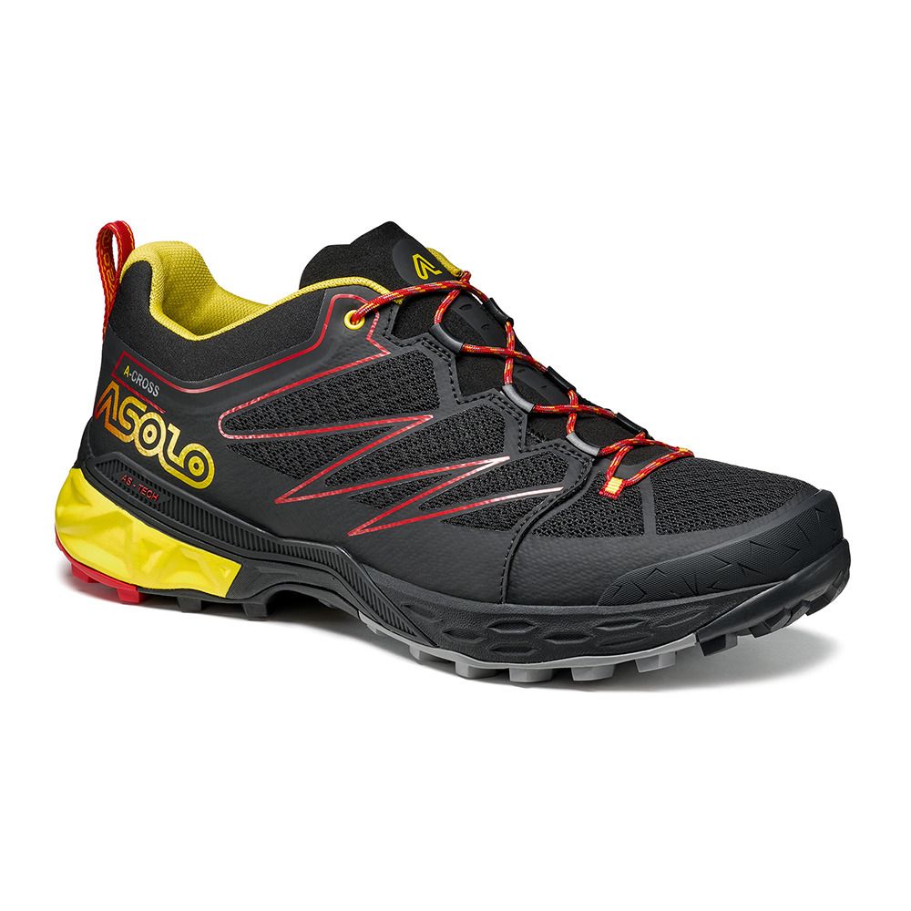 Asolo SOFTROCK - Chaussures trekking Homme black/black/yellow