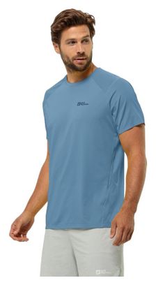T Shirt Manches Courtes Jack Wolfskin Prelight Chill T Bleu