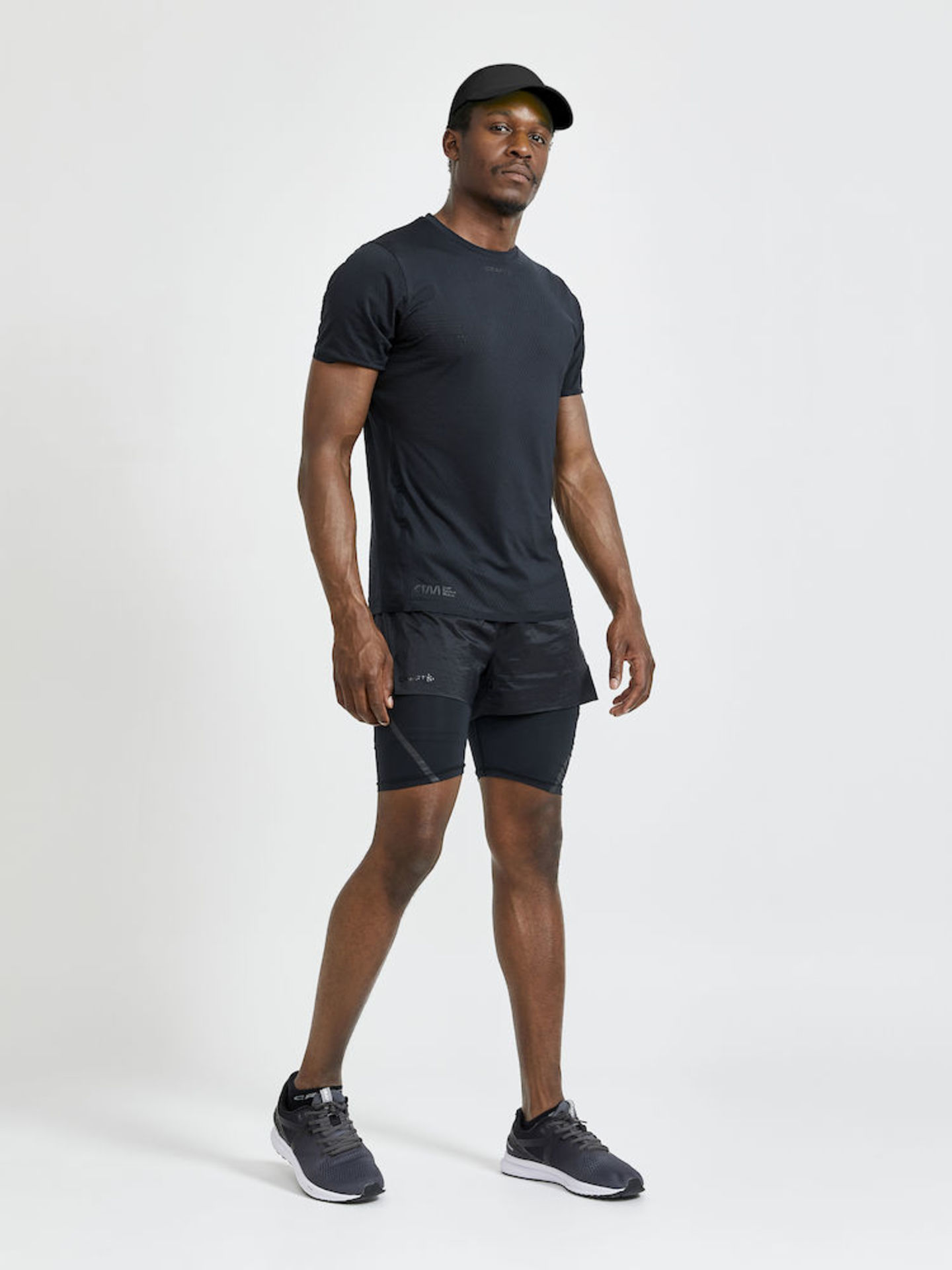 Craft CTM Distance 2in1 Hardloopbroek Kort Zwart Heren