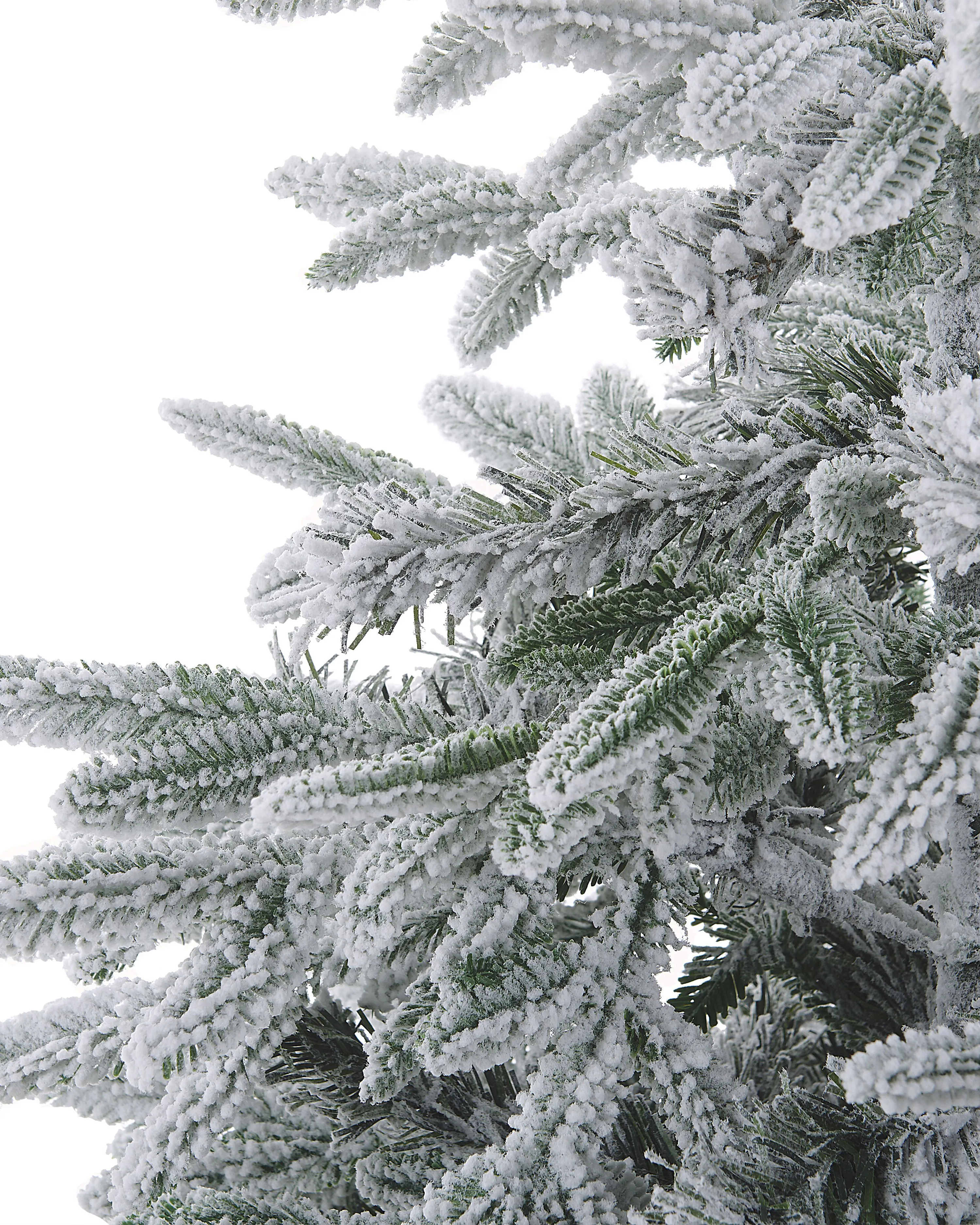Besneeuwde kunstkerstboom BASSIE 210 cm Wit