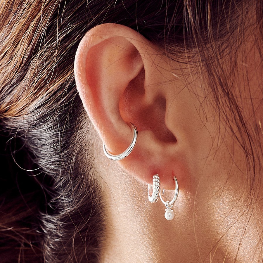 Orelia Jewellery Simple Metal Single Ear Cuff
