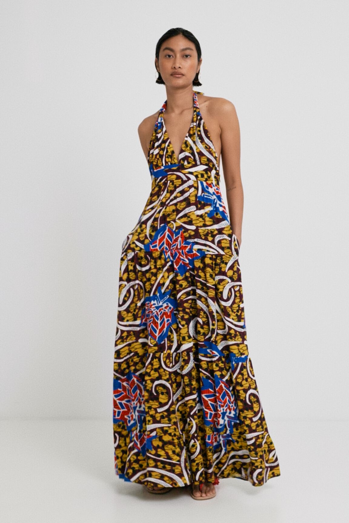 Robe longue dos nu Stella Jean