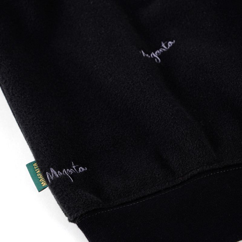 Pull col rond en polaire LOOP - Noir