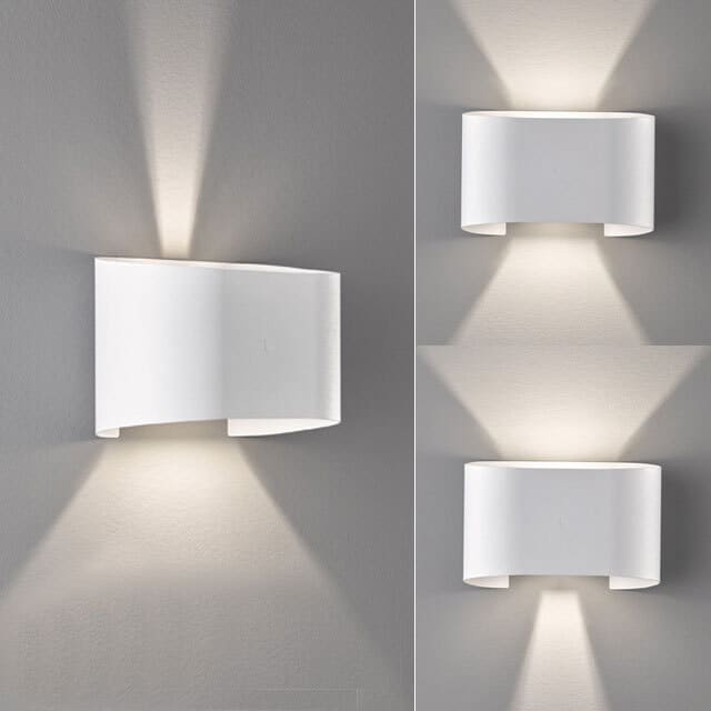 Fischer & Honsel Wandleuchte Wall 2x LED 3,0 W inkl., matt, weiß
