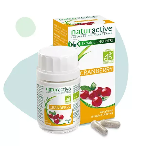 Cápsulas de Cranberry Orgânico Naturaactive