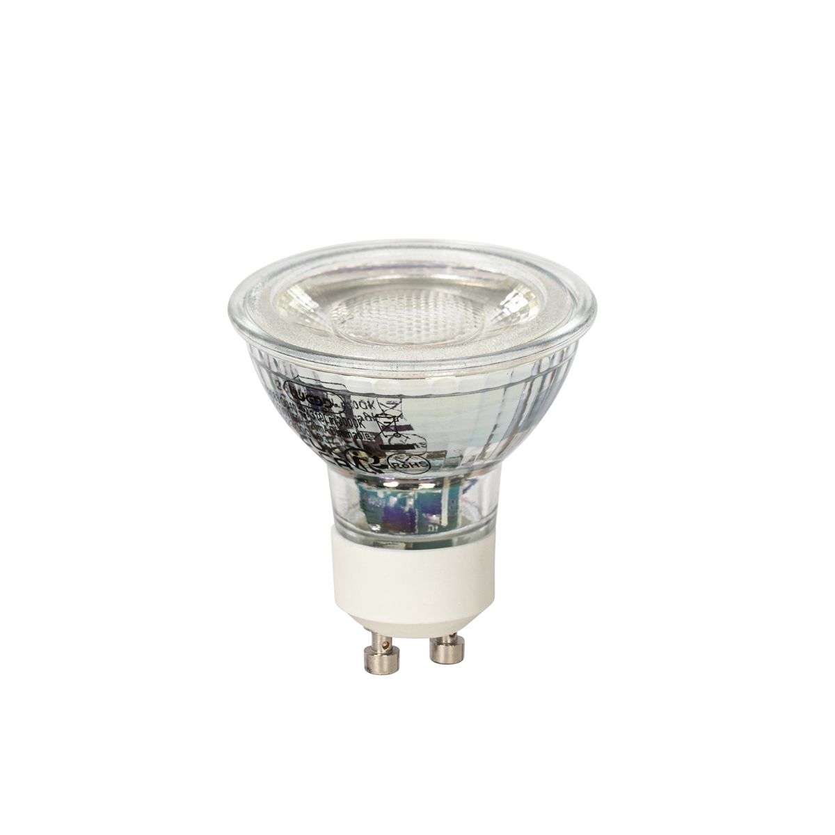 Set van 5 GU10 dimbare LED lamp 4W 310 lm 3000K