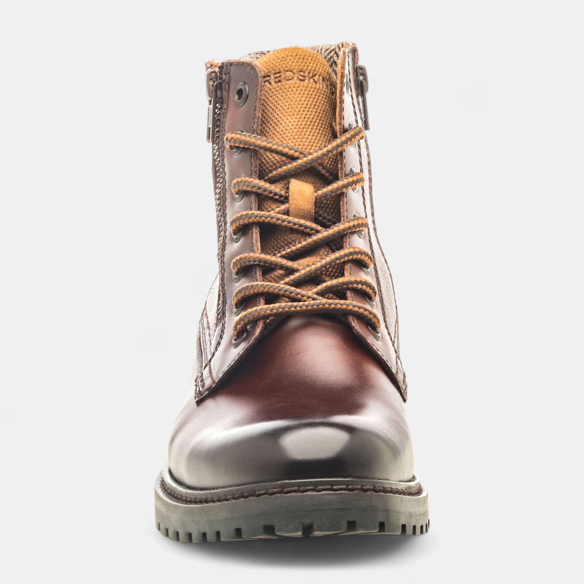 Boots Homme en cuir cognac