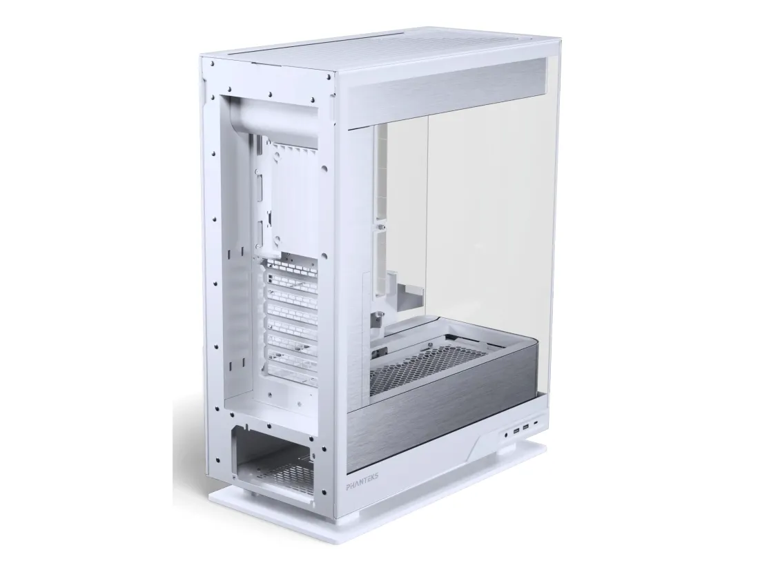 Phanteks Evolv Series X2 - Mid tower - udvidet ATX - sidepanel med vindue (hærdet glas) - ingen strømforsyning (ATX) - sølvhvid - USB/Lyd