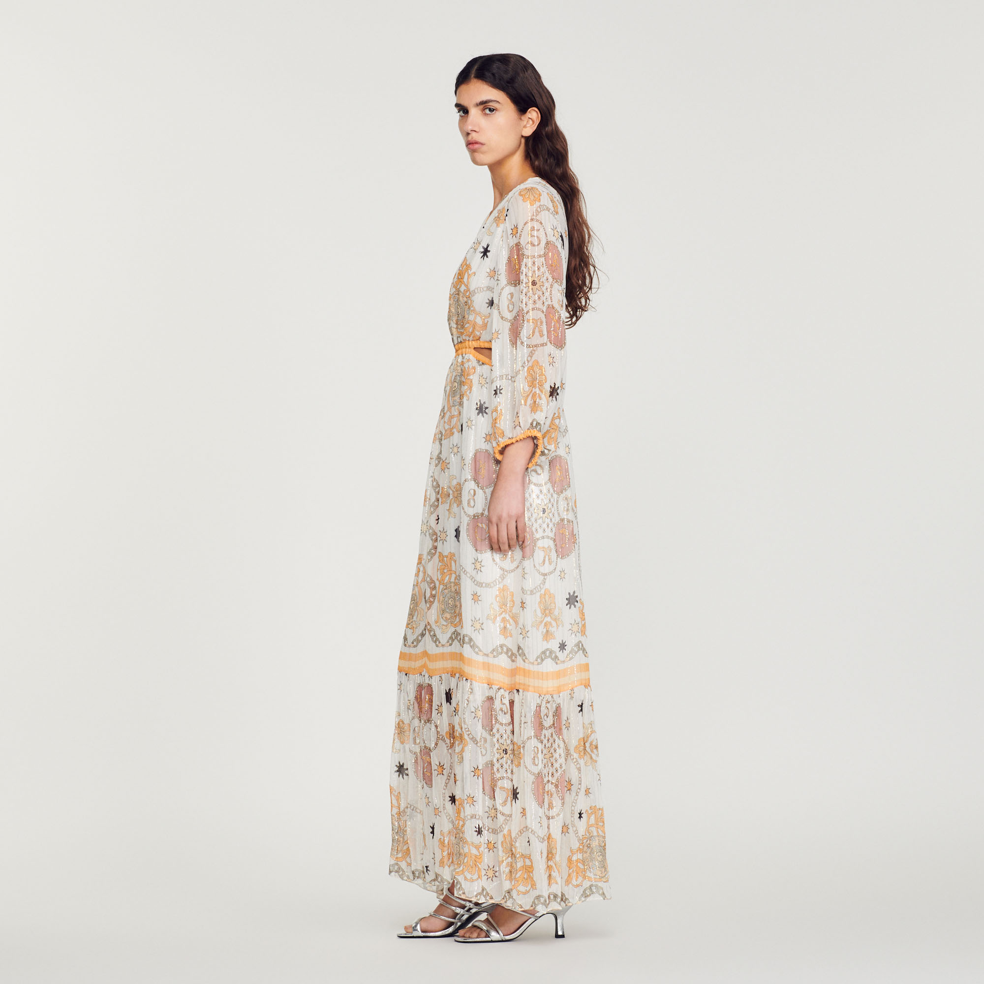 Robe longue fleurie