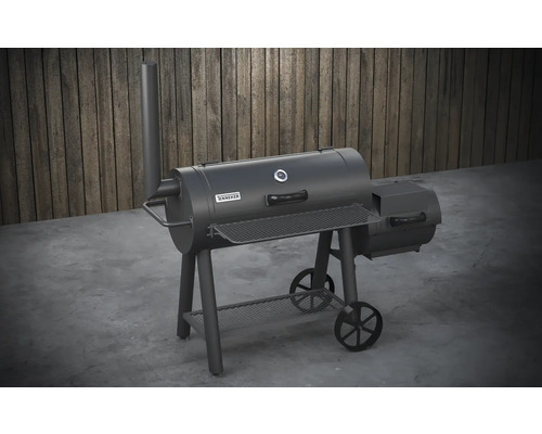 Tenneker® Grill Smoker XL 98 x 44 cm met schoorsteen, dekselthermometer