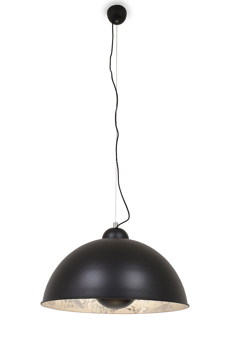 Everaldo hanglamp, zandzwart & zilver, Ø 54 cm, E27, 11049