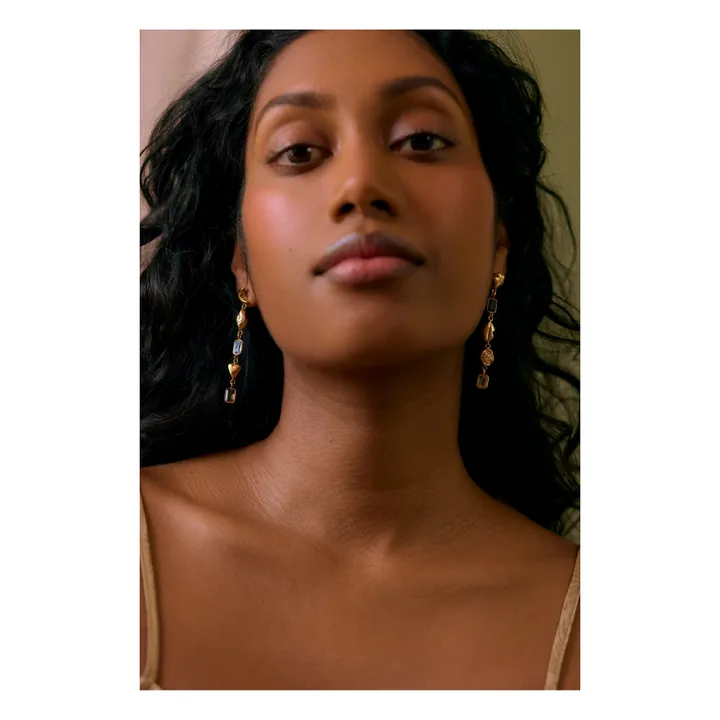Louise Damas Boucles d'oreilles Longues Lison | Doré