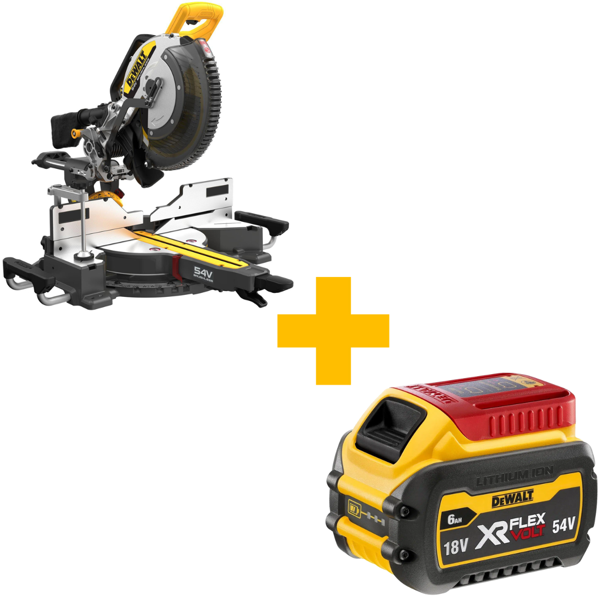 DeWALT DCS781N Accu Afkort-/Verstekzaag 305mm 54V XR FlexVolt Basic Body