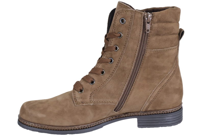 GABOR KORT STØVLE I BRUNT NUBUCK