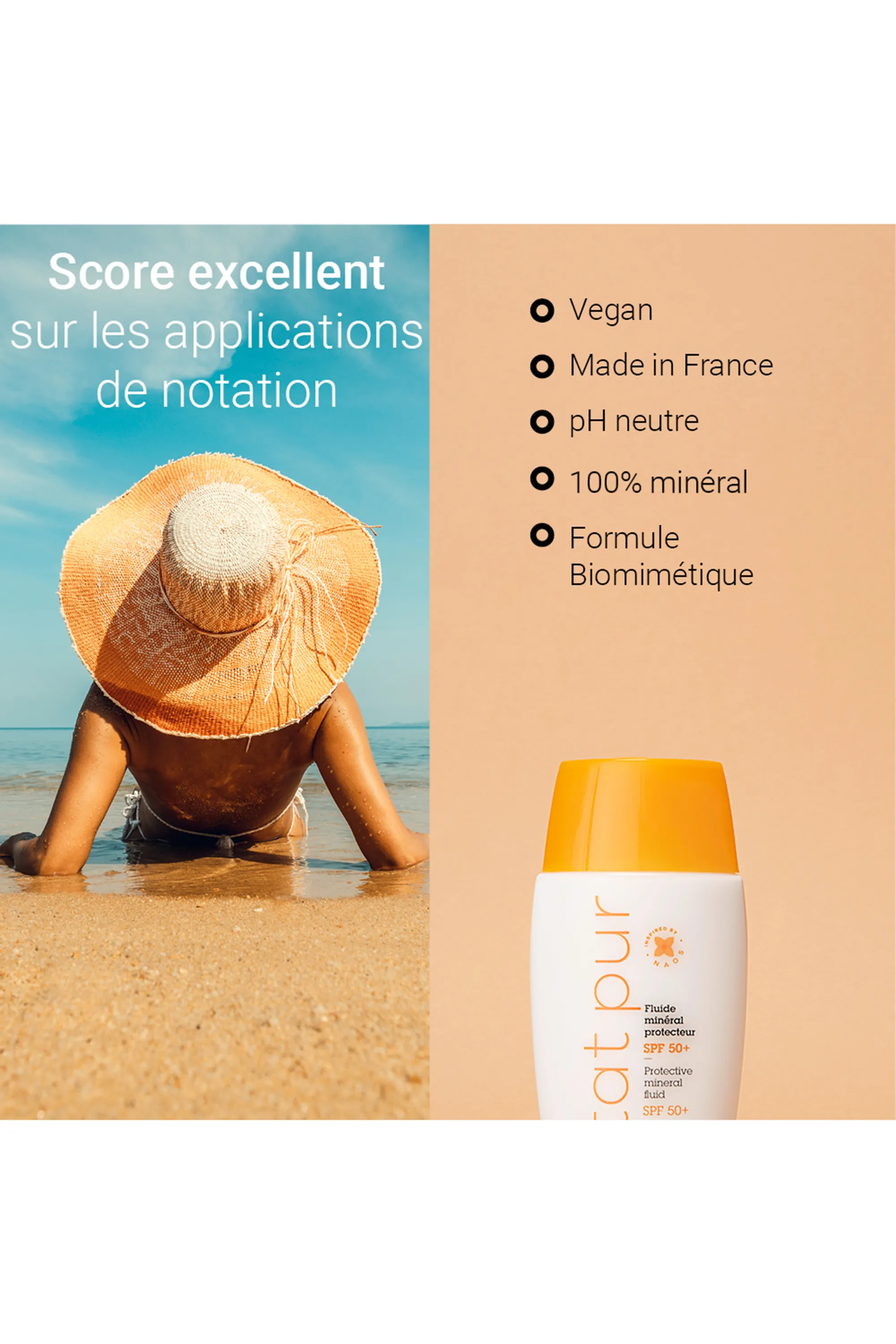 Etat Pur Fluide minéral protecteur visage SPF 50+-40 ml