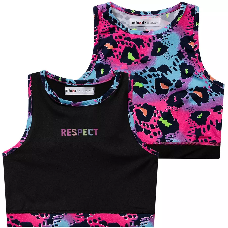 MINOTI 2er-Pack Sport-Top Schwarz