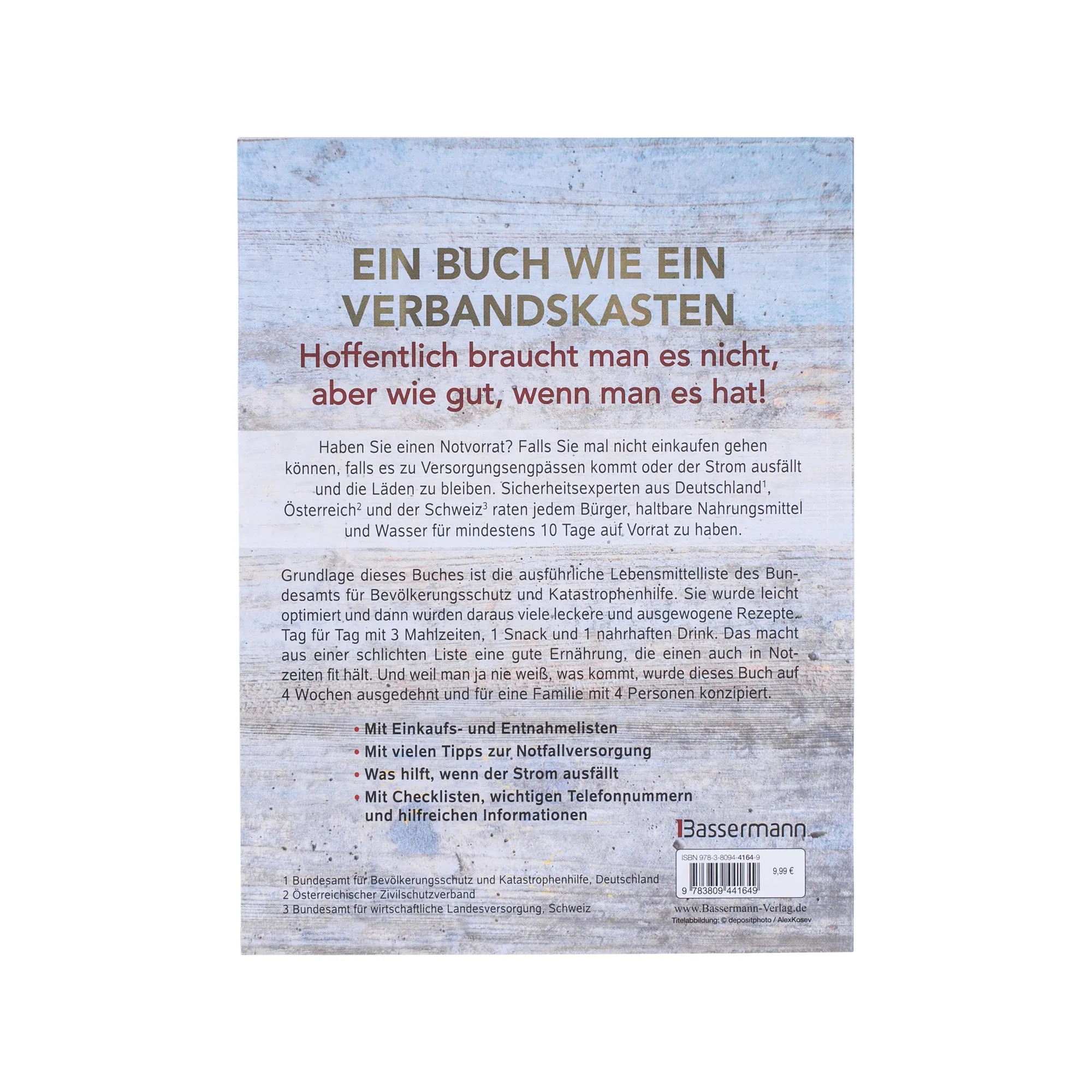 Bassermann Verlag -  Buch Das Kochbuch für Notfall und Krise