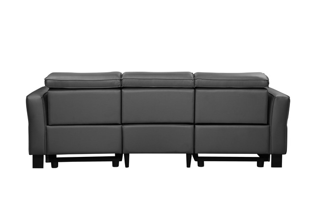 Home affaire 3-Sitzer »Carpari, 224cm, manuelle od. elektrische Relaxfunktion in 2 Sitzen« mit USB-A/C, Kopfteilverstellung, Echtleder, Kunstleder, Webstoff