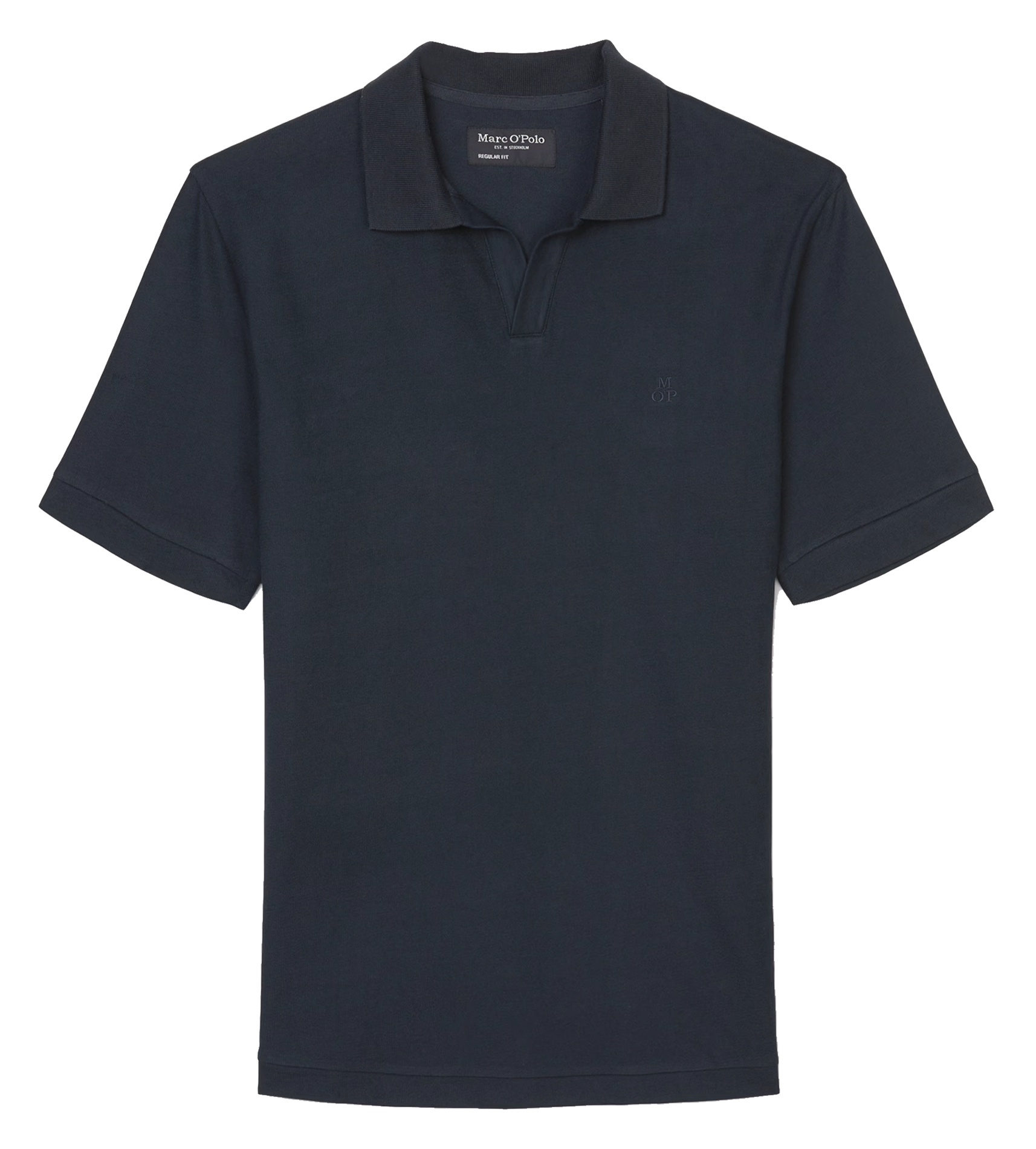 Polo regular-fit en coton bio| Bleu