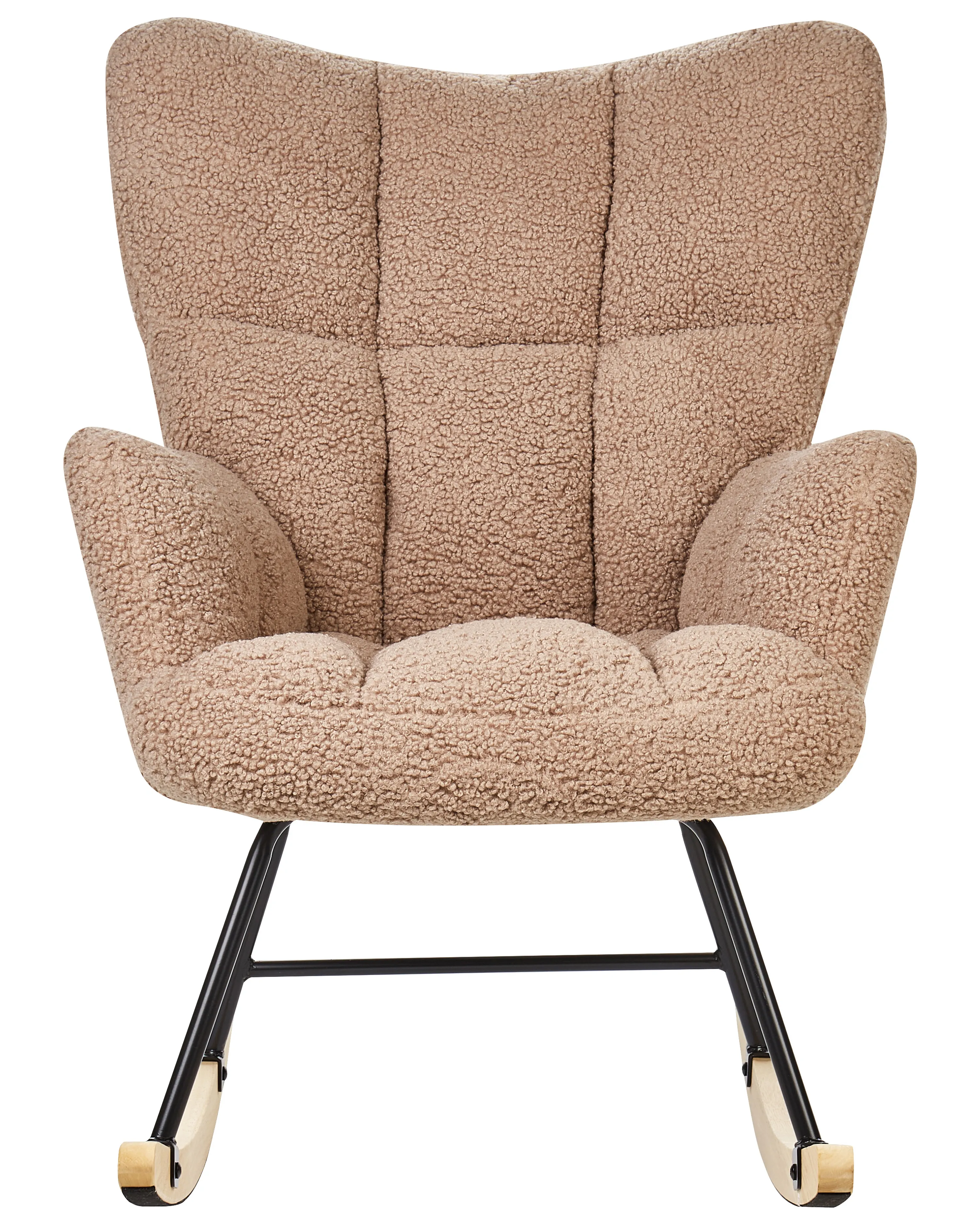 Schommelstoel OULU Bouclé Zandbeige