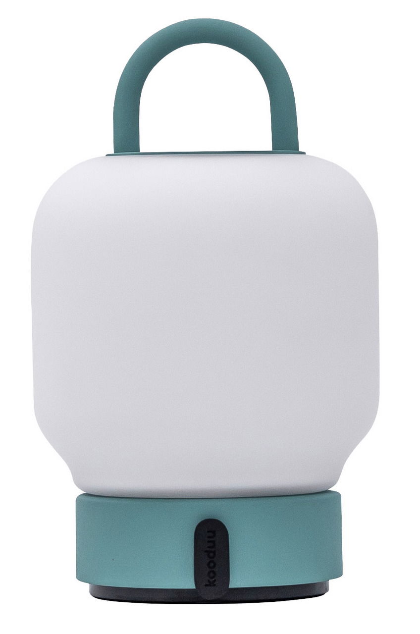 kooduu LED-Tischleuchte Smokey Teal LOOME