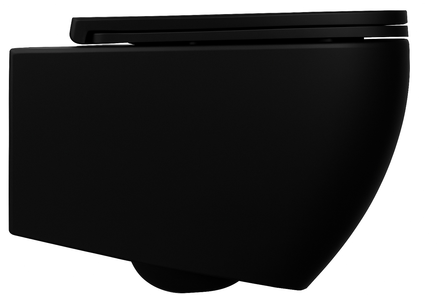Isvea Infinity toiletpot met tornado flush met softclose zitting zwart mat