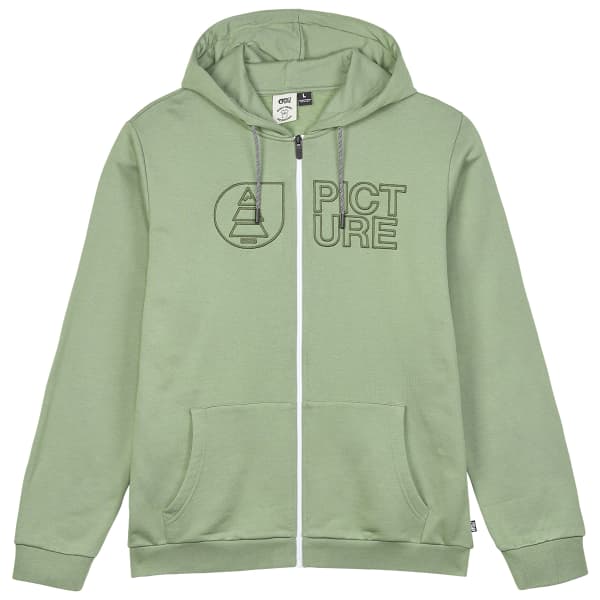 Sweatshirt PICTURE BASEMENT ZIP HOODIE M GREEN SPRAY