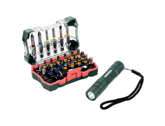 METABO - Coffret embouts de vissage Assortiment d'embouts. Sp 29 pièces.+mini flash light pour v...