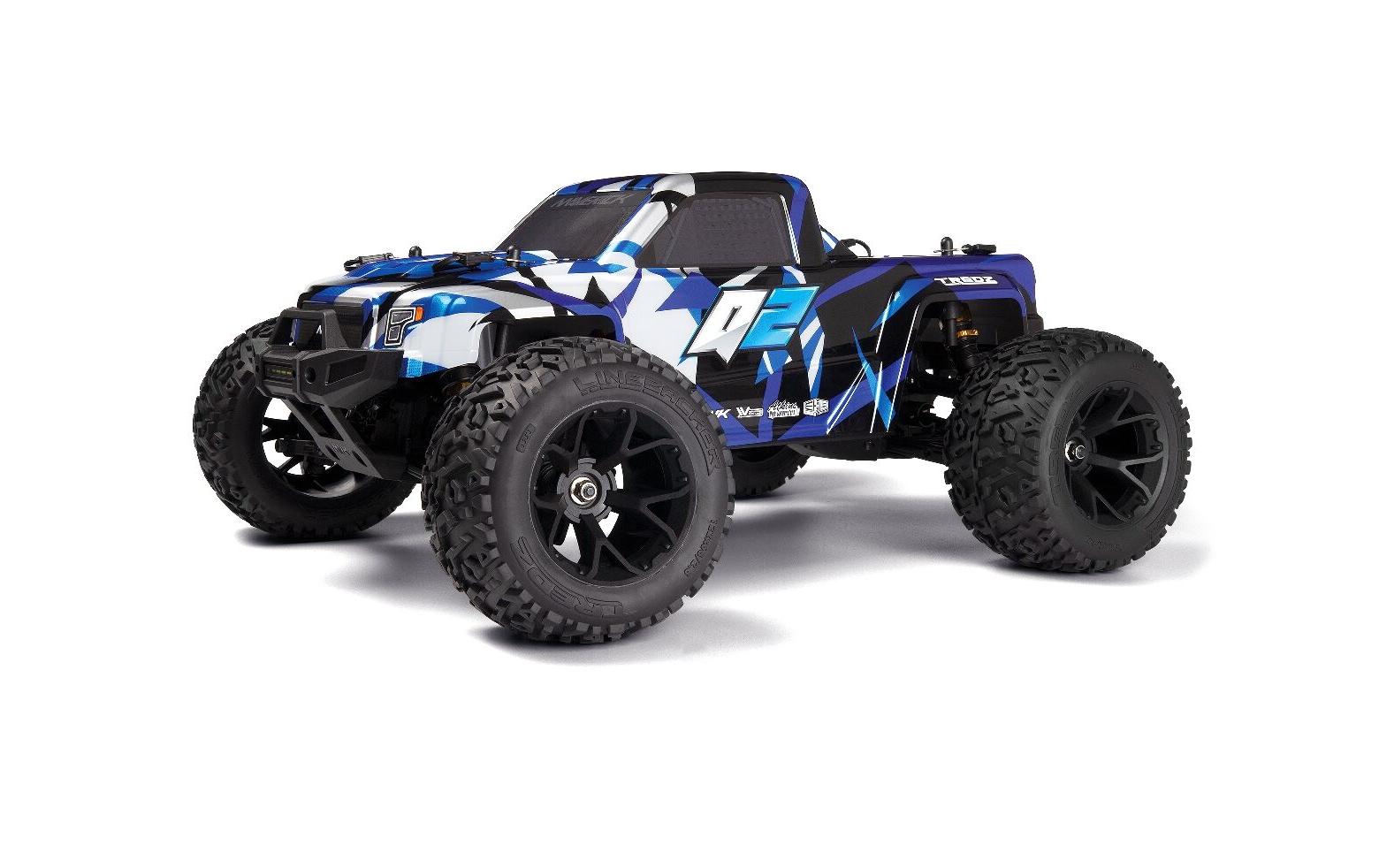 Monster Truck Quantum2 MT 4WD Blau, ARTR, 1:10<br>Off-Road RC Modell mit Brushed Allradantrieb