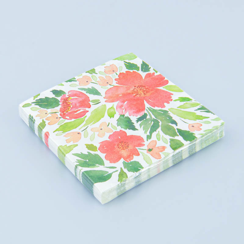 Lot de 20 serviettes 'Floraly'