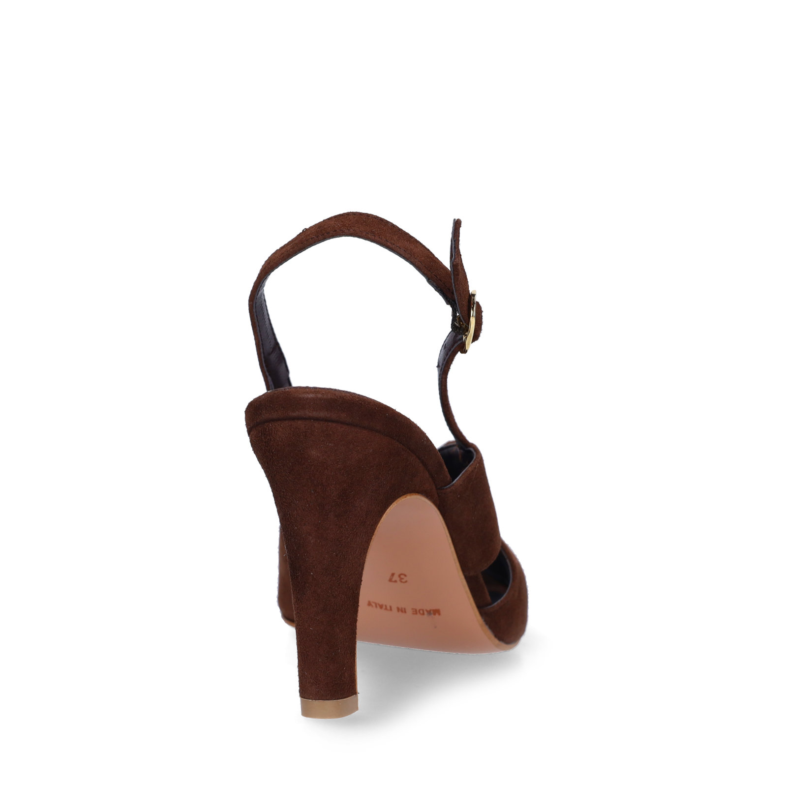 Bruine suède slingbacks