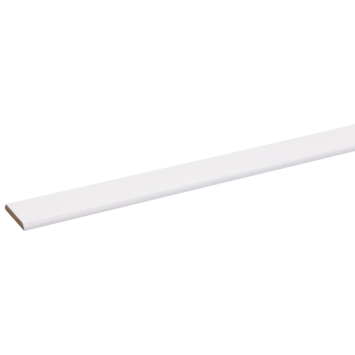 Afdeklijst MDF wit folie 4x30 mm 260 cm