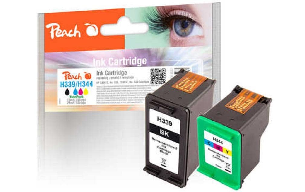Tinte HP No 339 / No 344 BK, ColorDruckerpatronen: 1 x Schwarz und 1 x Mehrfarbig