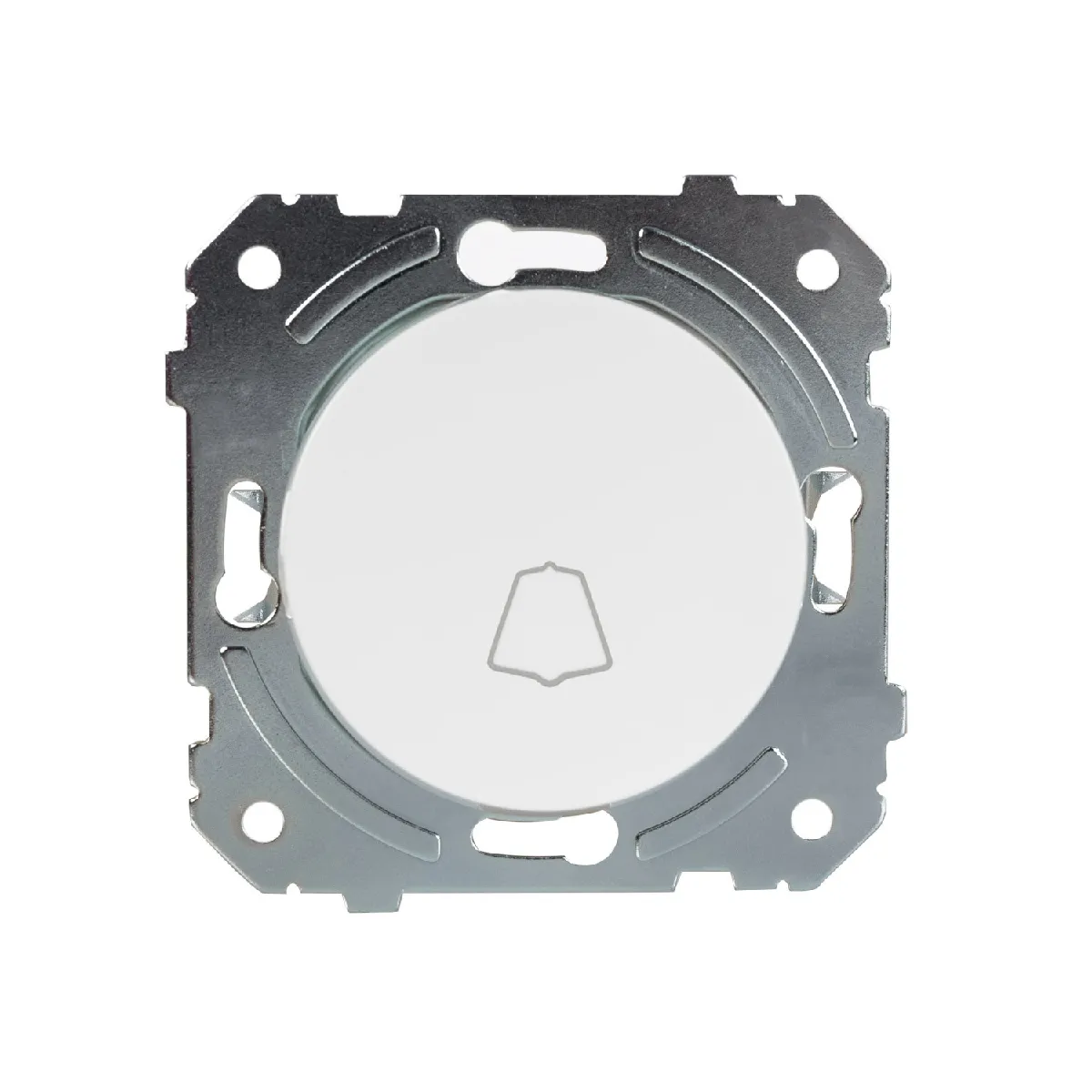 Ledkia Bouton-Poussoir Classic Round - Blanc