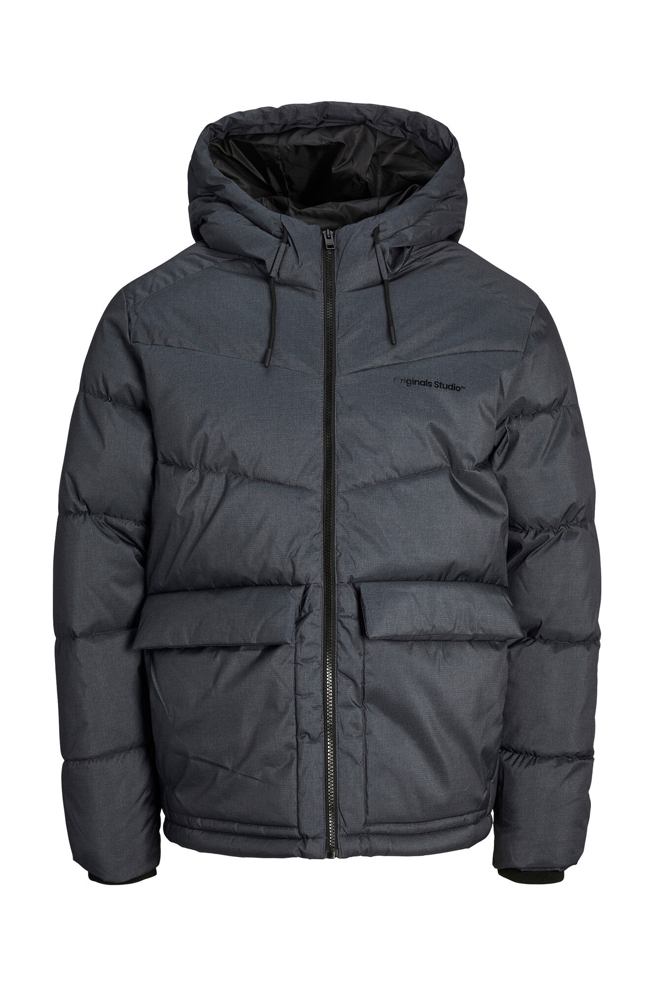 Jaqueta puffer com capuz