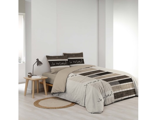 DOUCEUR D'INTERIEUR - Ensemble couette + 2 oreillers Parure de lit manala - 100% coton - 220 x 240 cm
