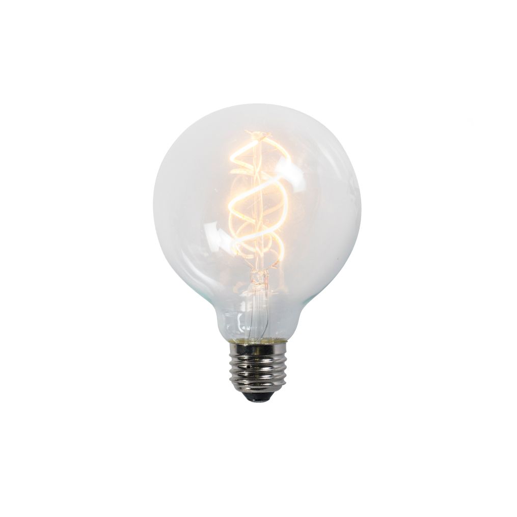 E27 LED gedraaid filament lamp G95 helder 5W 400 lm 2200K