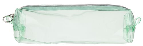 trousse vert menthe transparente