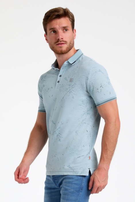 Gabbiano blauwe heren polo