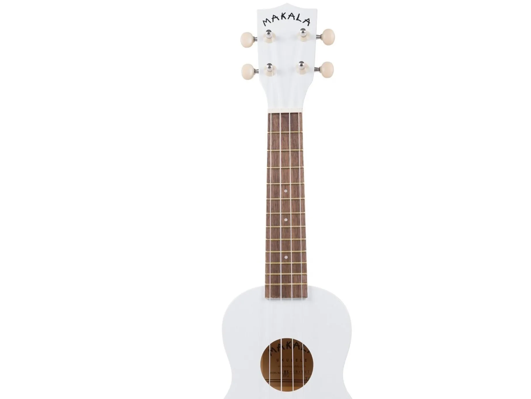 Kala Makala Soprano Shark -ukulele, valkoinen