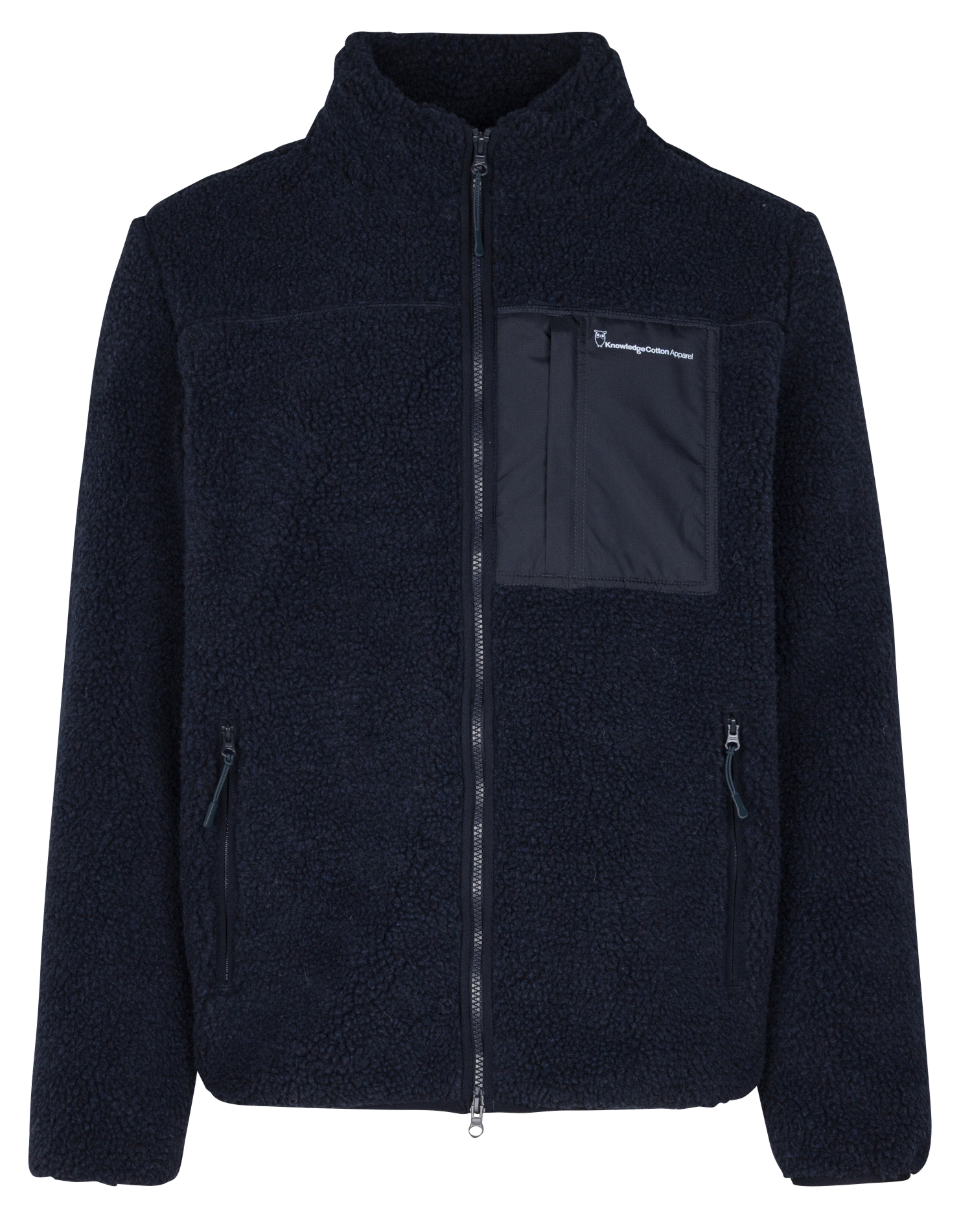 Veste col montant en polaire | Bleu