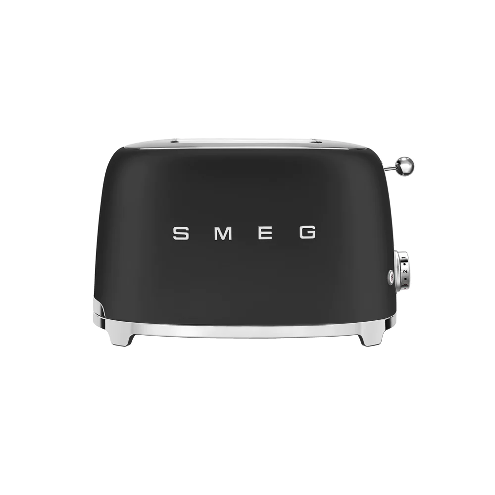 Toaster 2 tranches années 50 noir mat Smeg