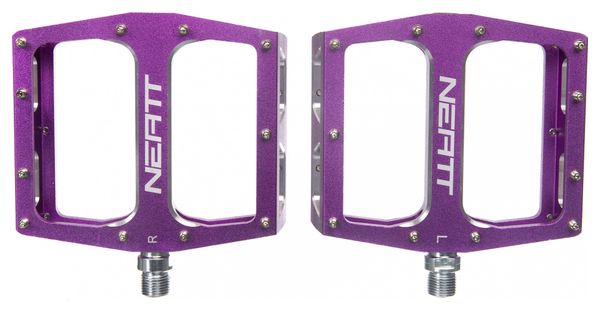 Paire de Pédales Plates Neatt Attack V2 XL 11 Picots Violet