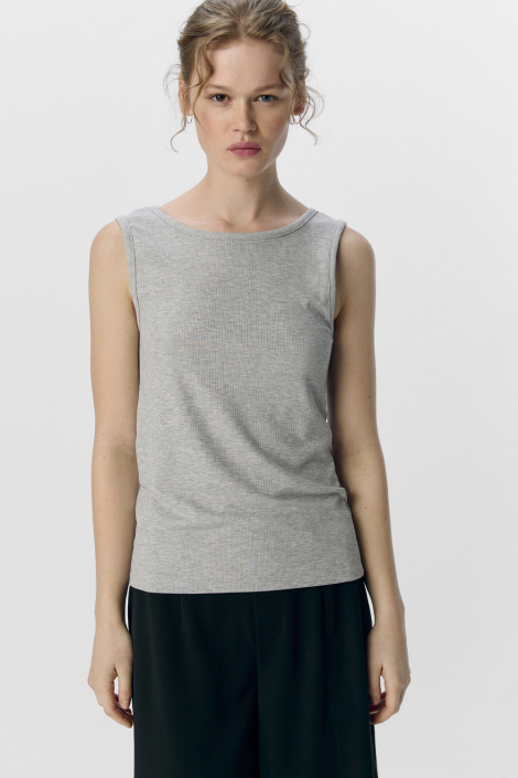 Object grijze dames top